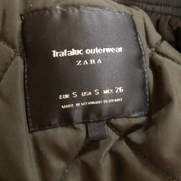 Zara green bomber jacket - Picture 3 of 3